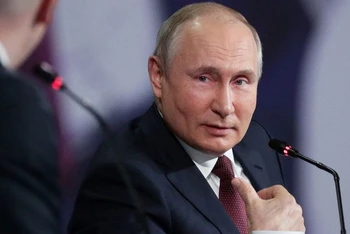 Tổng thống Nga Vladimir Putin. (Ảnh: Sputnik/Điện Kremlin/Reuters)