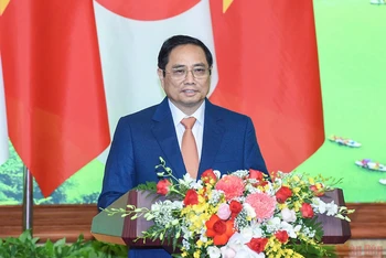 Thủ tướng Chính phủ Phạm Minh Chính phát biểu. (Ảnh: TRẦN HẢI)