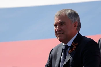 Chủ tịch Duma Quốc gia (Hạ viện) Nga, ông Vyacheslav Volodin. (Ảnh: Reuters)