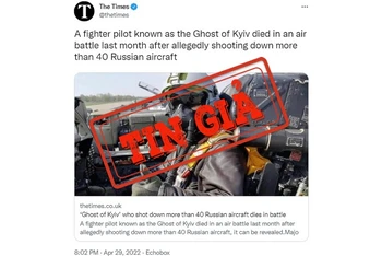Tờ The Times of London cho rằng phi công có biệt danh ‘Bóng ma Kiev’ là Thiếu tá không quân Ukraine Stepan Tarabalka.
