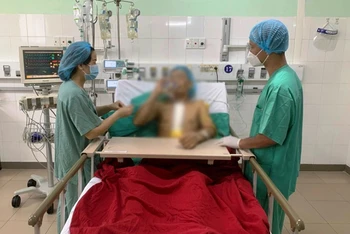 Người may mắn được ghép tim là anh M.S.H, 37 tuổi, quê ở Quảng Bình. (Ảnh: Bệnh viện Trung ương Huế cung cấp)