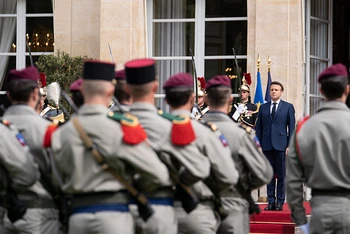 Lễ nhậm chức của Tổng thống Emmanuel Macron được tổ chức tại Điện Élysée ở Paris. (Ảnh: ELysse.fr)