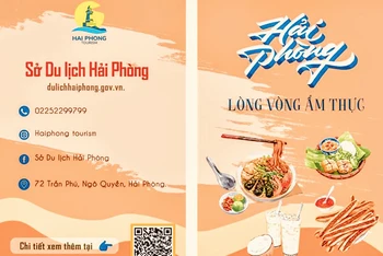 Bản đồ “Cùng Hải Phòng - Lòng vòng ẩm thực” vừa được Sở Du lịch Hải Phòng phát hành miễn phí.