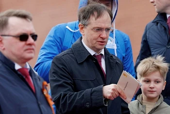 Trưởng đoàn đàm phán Nga Vladimir Medinsky. (Ảnh: Reuters)