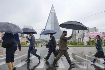 Đường phố tại thủ đô của Triều Tiên, ngày 15/5/2020. (Ảnh: Kyodo/Reuters)