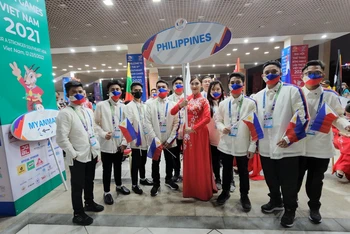 Đoàn thể thao Philippines ấn tượng với công tác tổ chức SEA Games 31 của nước chủ nhà Việt Nam. (Ảnh: SƠN BÁCH)