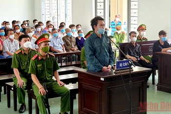 Bị cáo Nguyễn Văn Ngọc tại phiên tòa.