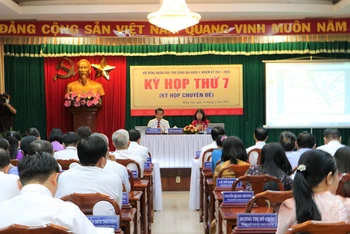 Quang cảnh kỳ họp chuyên đề Hội đồng nhân dân tỉnh Đồng Nai.