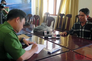 Bị can Đoàn Minh Hải tại Cơ quan Cảnh sát điều tra Công an Phú Yên.