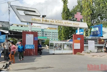 Bệnh viện Đa khoa Đồng Tháp, nơi N.T.T.O làm việc.
