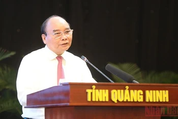 Chủ tịch nước Nguyễn Xuân Phúc, Trưởng Ban Chỉ đạo phát biểu chỉ đạo tại Hội nghị.