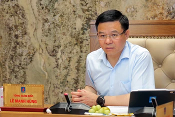 Tổng Giám đốc Petrovietnam Lê Mạnh Hùng phát biểu kết luận.