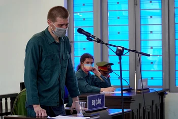Bị cáo Khlebostroev Konstantin tại phiên tòa