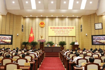 Hội đồng nhân dân thành phố Hà Nội tổ chức kỳ họp thứ 6 (kỳ họp chuyên đề).