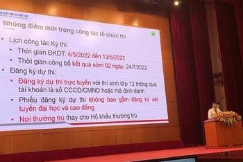 Bộ Giáo dục và Đào tạo tập huấn công tác tổ chức thi tốt nghiệp THPT năm 2022.