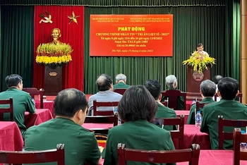 Hội Hỗ trợ gia đình liệt sĩ Việt Nam tổ chức lễ phát động chương trình nhắn tin “Tri ân liệt sĩ-2022”.