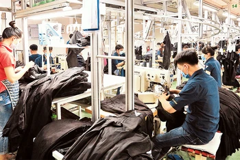 Lao động tại Công ty Việt Thắng Jeans (Ảnh minh họa: Phương Vy).