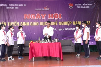 Ngày hội tư vấn tuyển sinh giáo dục nghề nghiệp Quảng Ninh năm 2022 (Ảnh: GDVT).