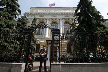 Ngân hàng Trung ương Nga tại Moskva. (Ảnh: Reuters)