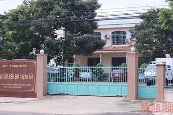 Trụ sở Trung tâm Kiểm soát bệnh tật tỉnh Bình Phước. 