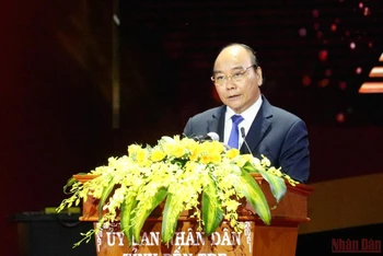 Chủ tịch nước Nguyễn Xuân Phúc phát biểu tại Lễ kỷ niệm.
