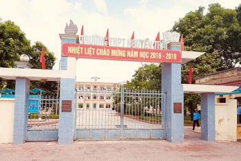 Trường trung học phổ thông Nguyễn Trãi - nơi xảy ra vụ lập hồ sơ khống rút tiền ngân sách.