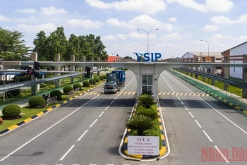 Một góc khu công nghiệp Việt Nam-Singapore 2 (VSIP 2) tại Bình Dương.