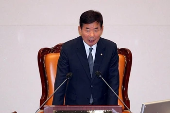 Nghị sĩ Kim Jin-pyo được bầu làm Chủ tịch Quốc hội Hàn Quốc. (Ảnh: Yonhap)
