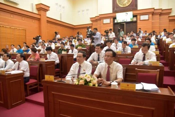 Phó Chủ tịch Thường trực Quốc hội Trần Thanh Mẫn dự kỳ họp thứ 8, nhiệm kỳ 2021-2026, Hội đồng nhân dân tỉnh Hưng Yên.
