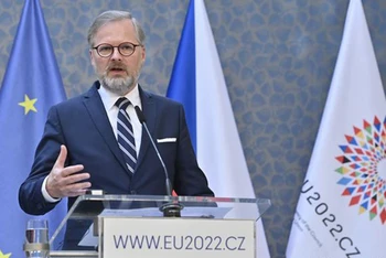 Thủ tướng Séc Petr Fiala muốn giới thiệu đất nước của mình rõ ràng thuộc về Tây Âu. (Nguồn: DW/TTXVN)