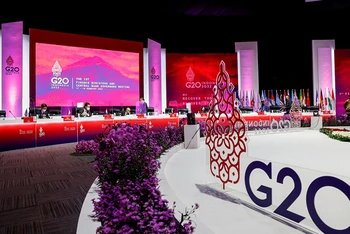 Hội nghị Bộ trưởng Tài chính và Giám đốc Ngân hàng Trung ương G20 diễn ra tại Indonesia, ngày 18/2. (Ảnh: Reuters)