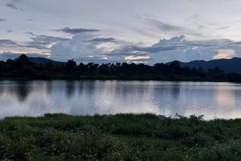 Hồ nước làng Bek, xã Ia Bă, huyện Ia Grai-nơi 2 nam sinh đuối nước thương tâm.