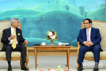 Thủ tướng Phạm Minh Chính tiếp Bộ trưởng Ngoại giao Ấn Độ Subramanyam Jaishankar.