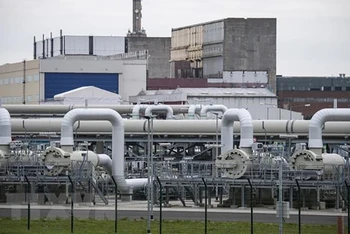 Trạm cung ứng PIG trong hệ thống đường ống dẫn khí đốt thuộc dự án Dòng chảy phương Bắc 2 trên đất liền ở Lubmin, Đức. (Ảnh: TTXVN)