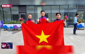 ASIAD 19: Đoàn thể thao Việt Nam giành Huy chương Vàng đầu tiên