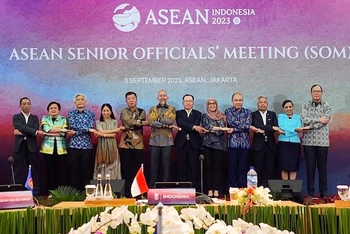 Các quan chức cao cấp (SOM) ASEAN tham dự cuộc họp ngày 3/9/2023.