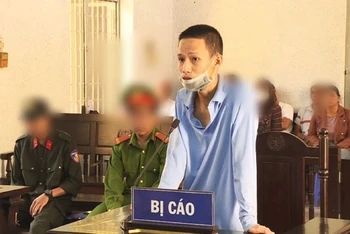 Bị cáo Đỗ Quang Mạnh tại phiên tòa.