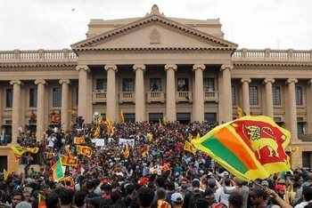 Biểu tình tại Sri Lanka. (Ảnh: Reuters)