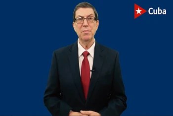 Bộ trưởng Ngoại giao Cuba Bruno Rodriguez. (Ảnh: Prensa Latina)