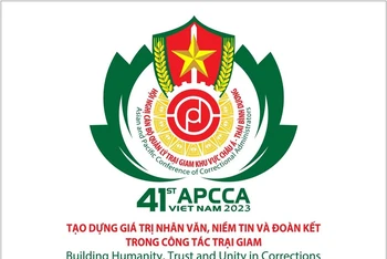 Biểu trưng Hội nghị cán bộ quản lý trại giam khu vực châu Á-Thái Bình Dương.