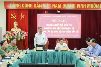 Đại tướng Tô Lâm chủ trì hội nghị.