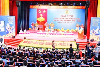 Đại hội Công đoàn tỉnh Thái Nguyên lần thứ 17, nhiệm kỳ 2023-2028.