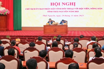 Cuộc đối thoại của Chủ tịch Ủy ban nhân dân tỉnh Thái Nguyên với nông dân được chuẩn bị kỹ lưỡng.