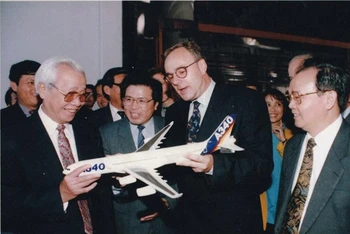 Thủ tướng Võ Văn Kiệt trong chuyến thăm Liên minh Châu Âu, khi còn đương nhiệm. (Nguồn: Tư liệu gia đình/Thanhnien)