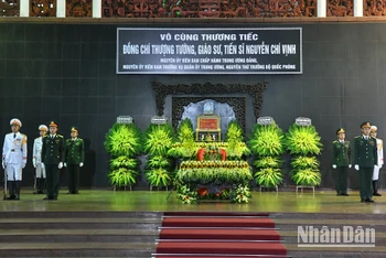 [Ảnh] Cử hành trọng thể lễ viếng Thượng tướng Nguyễn Chí Vịnh