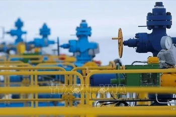 Toàn cảnh giếng khí đốt Bovanenkovo thuộc sở hữu của Tập đoàn Gazprom (Nga) ở bán đảo Yamal. (Ảnh: Reuters/TTXVN)
