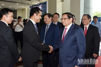 [Ảnh] Thủ tướng Phạm Minh Chính dự Lễ chào mừng Ngày Khoa học và Công nghệ Việt Nam