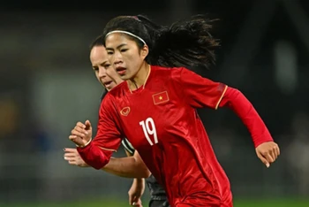 Thanh Nhã gây ấn tượng mạnh nhờ bàn thắng vào lưới đội tuyển nữ Đức. (Ảnh: AFC)