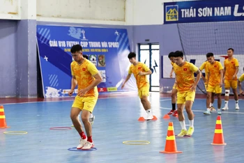 Các tuyển thủ futsal Việt Nam hướng tới 2 trận đấu giao hữu quốc tế chất lượng. (Ảnh: VFF)