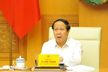 Phó Thủ tướng Lê Văn Thành. (Ảnh: Minh Đức/TTXVN)